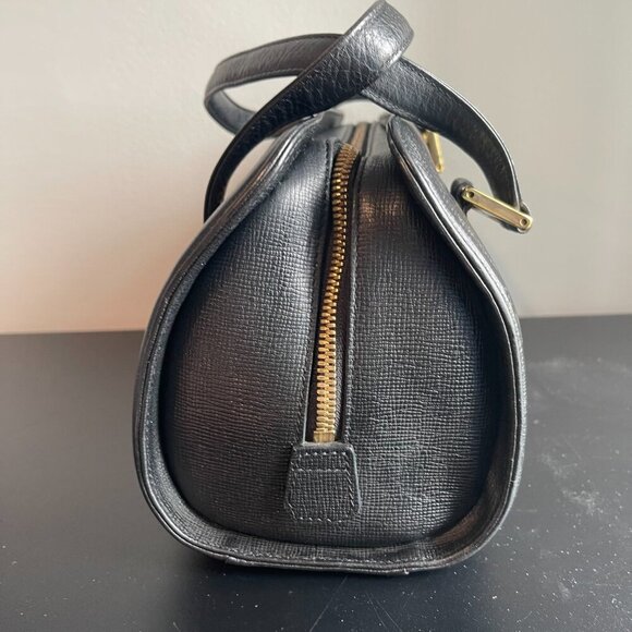 MCM  Calfskin Studded Barrel Bag Black - Preowned - Picture 5 of 14